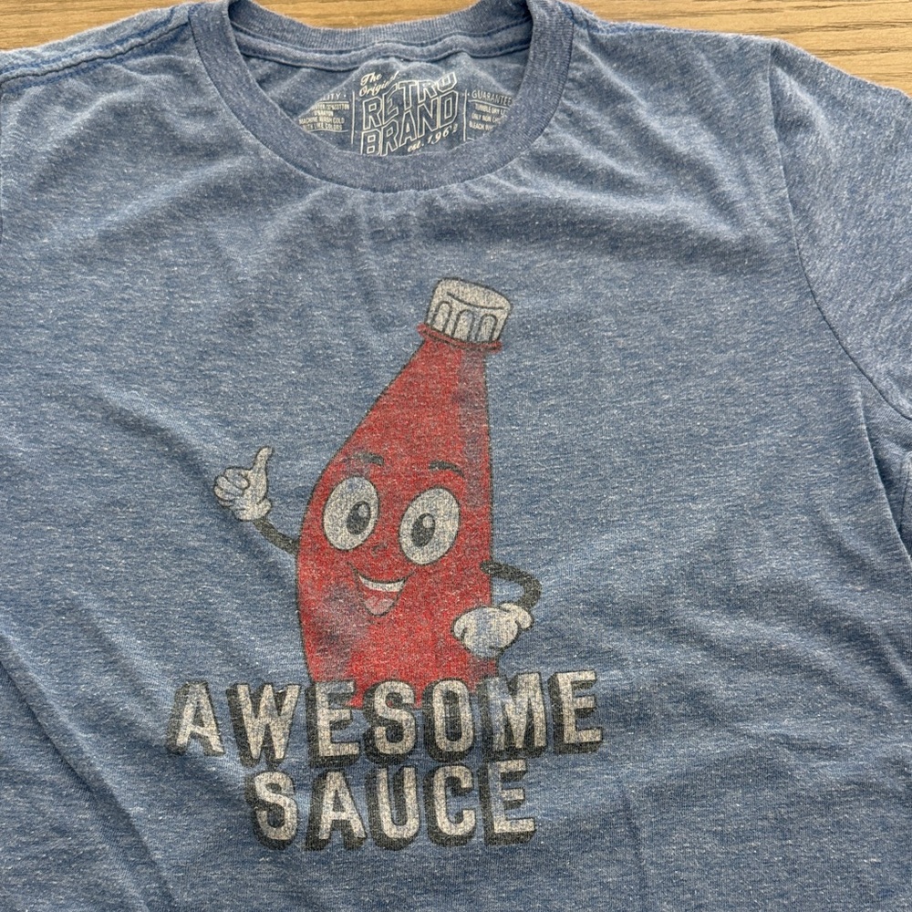 Kids (sz YL) The Original Retro Brand - Awesome Sauce- Tri-blend Tee